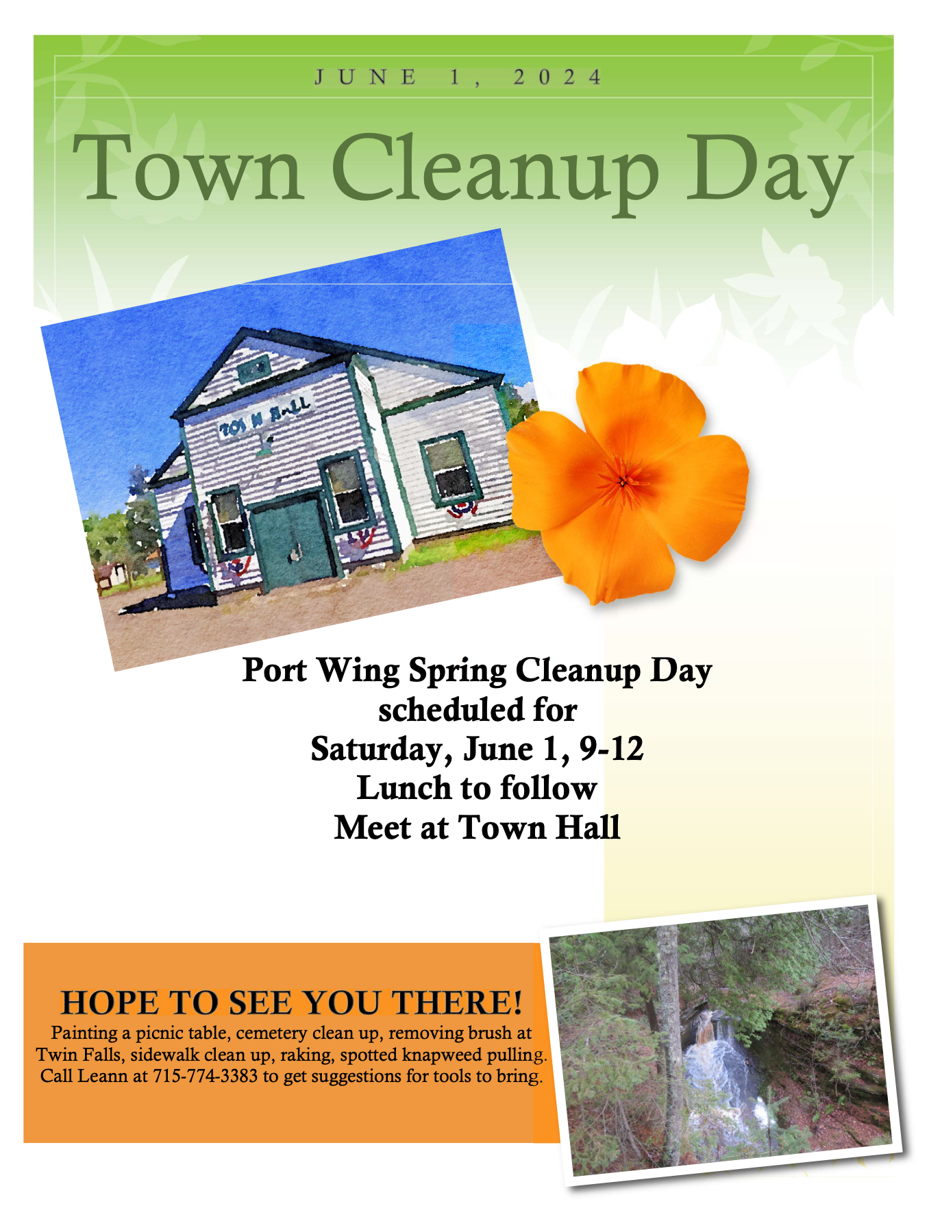 Port Wing Town Clean-Up Day